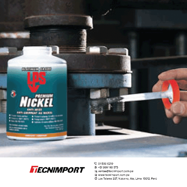 LPS NICKEL ANTI-SEIZE ANTIADHERENTE para trabajos extremos y altas temperaturas.