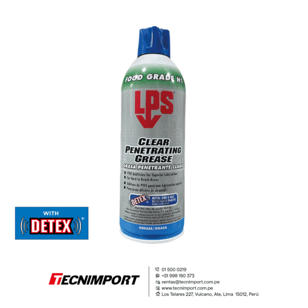 LPS CLEAR PENETRATING GREASE GRASA PENETRANTE TRANSPARENT