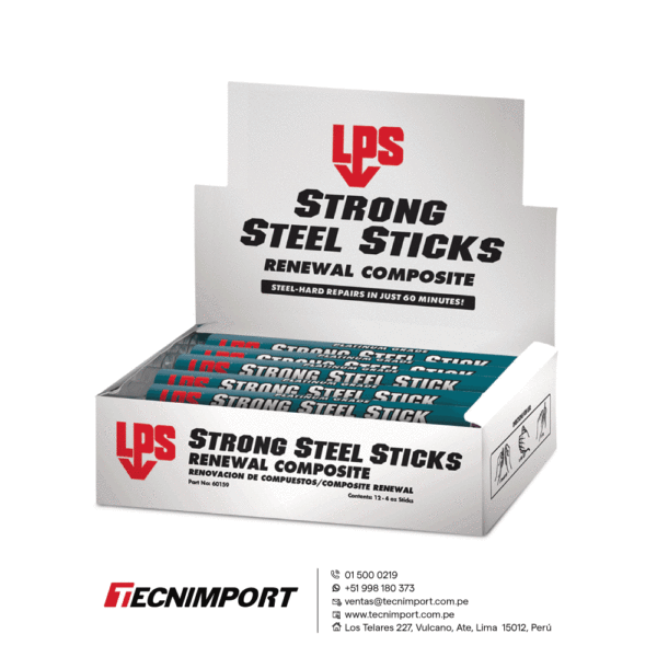 LPS STRONG STEEL STICKS BARRA DE MASILLA EPOXICA REPARACIONES DE EMEREGENCIA