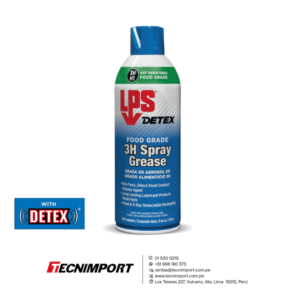 LPS DETEX FOOD GRADE 3H SPRAY GREASE GRASA LIQUIDA