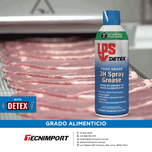 LPS DETEX FOOD GRADE 3H SPRAY GREASE GRASA LIQUIDA